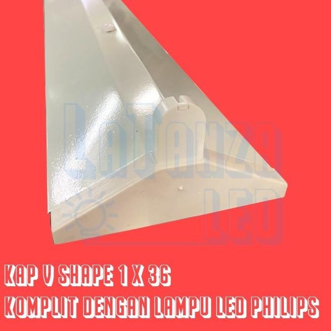 Grosir Kap Lampu V Led 1X36 120Cm Kap V Tl 1X16 Philips Komplit