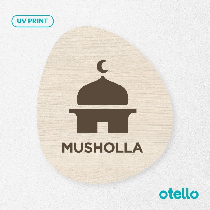 

Musholla Sign Board Kayu Tempel Dinding Papan Wooden Wall Signage A2S3