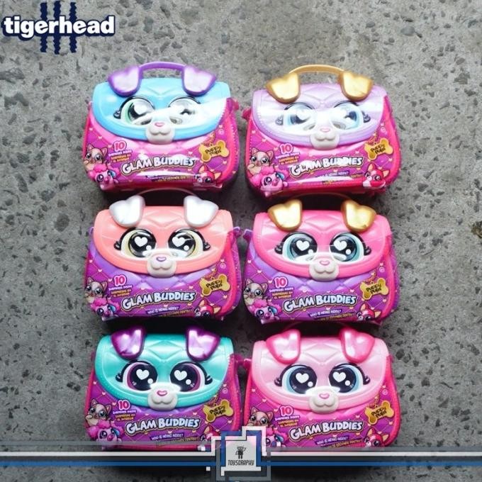 Sale Tiger Head Glam Buddies Surprise Puppy Purse Pets Mainan Tas Anak Furby