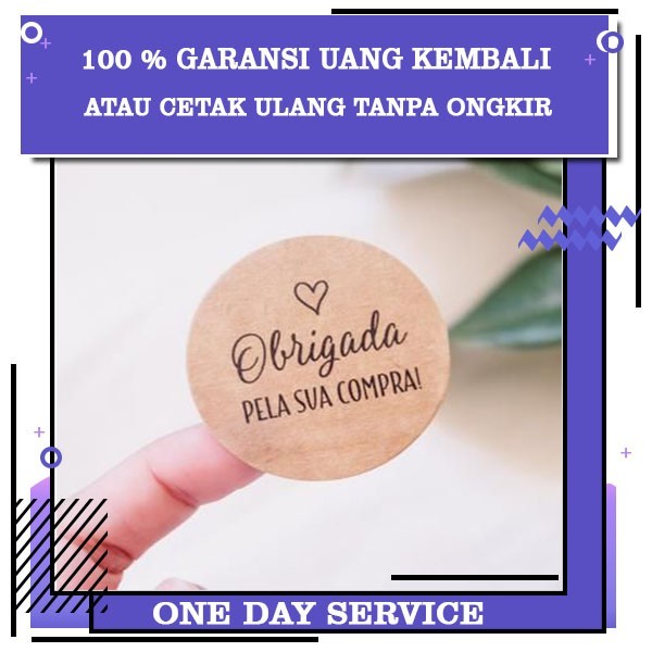 SKB 2-6 Sticker Kraft Label Produk Olshop // Produk Hijab // Thank You