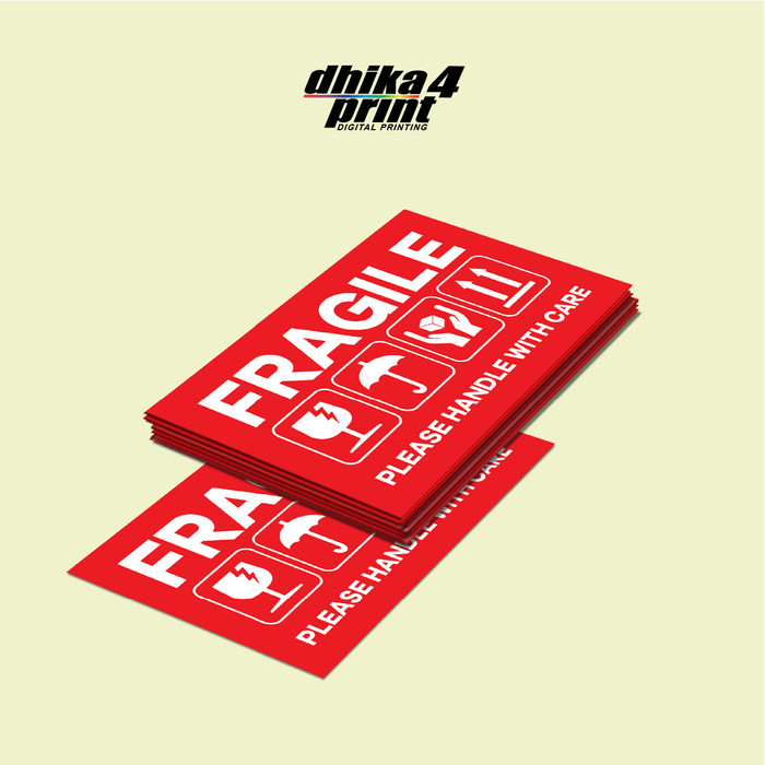 Cetak Stiker Label Pengiriman / Sticker Fragile/Label jangan dibanting