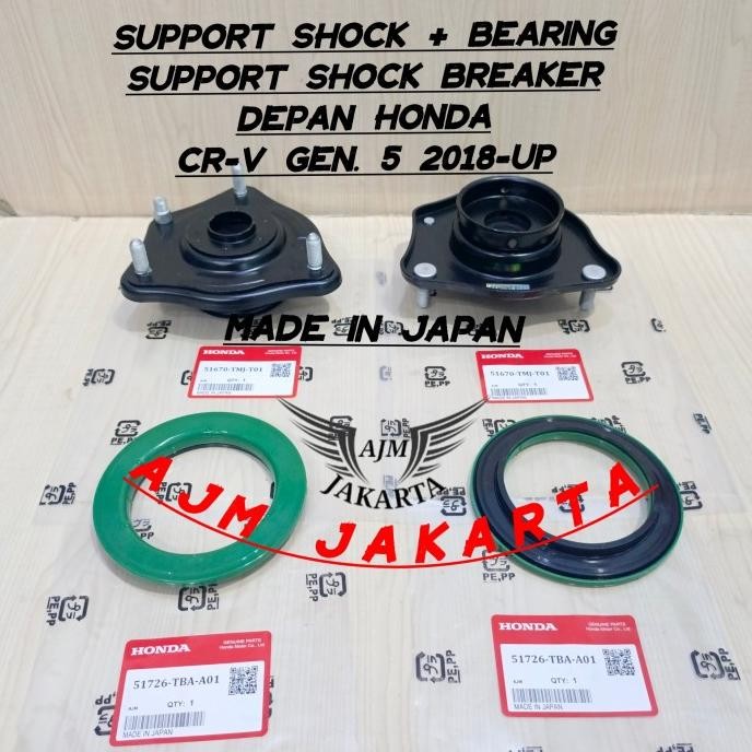 SUPPORT SHOCK + BEARING SUPPORT SHOCK BREAKER DEPAN CRV GEN5 GEN 5 TURBO 2017-UP ORI JAPAN 1SET TOP