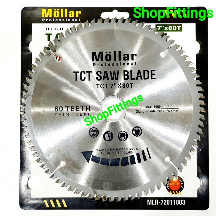 Mata Pisau Potong Aluminium 7 Inch Gergaji Miter Saw Blade 7X 80 Teeth