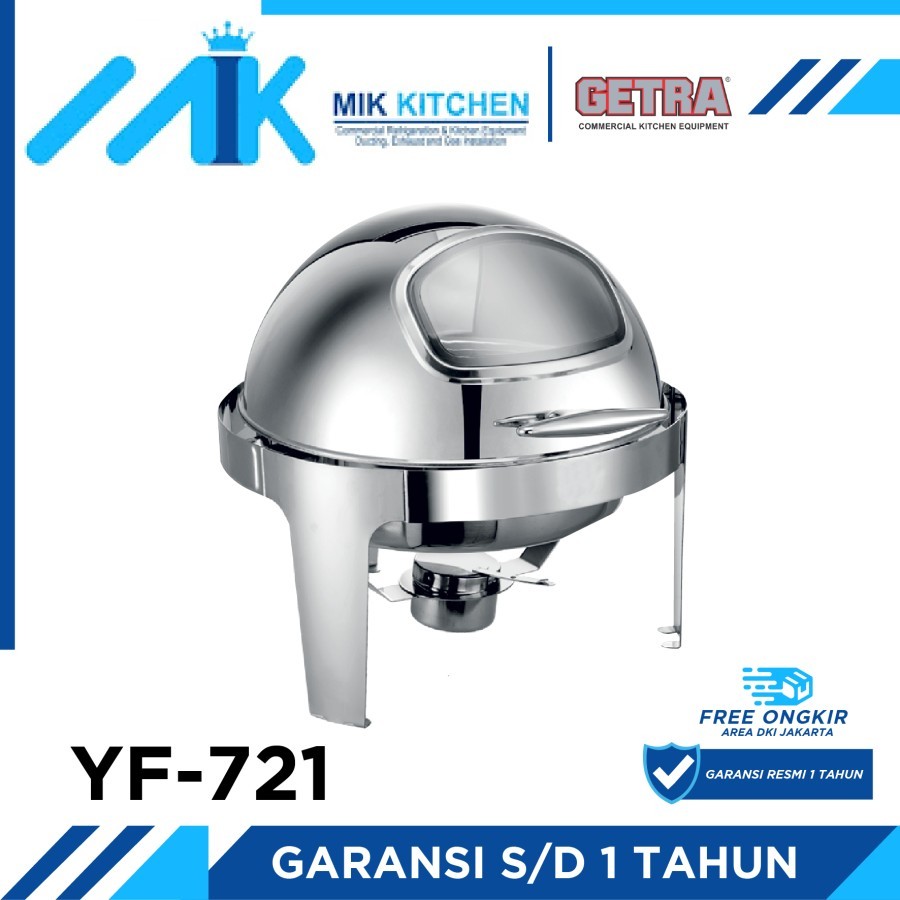 GETRA Buffet Chafing Dish YF-721 / YF-721 ROUND ROLL TOP CHAFING DISH / YF721