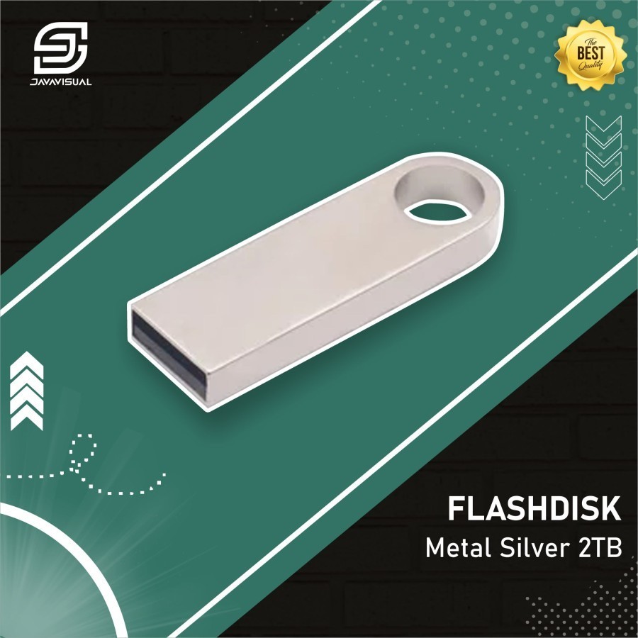 [JaVis] Flash Drive 2TB Metal Key - Flash Disk 2 TB (2.000 GB) - SILVER