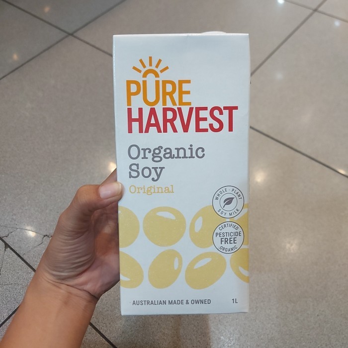 

pure harvest organic soy milk original 1L susu kedelai australia sehat