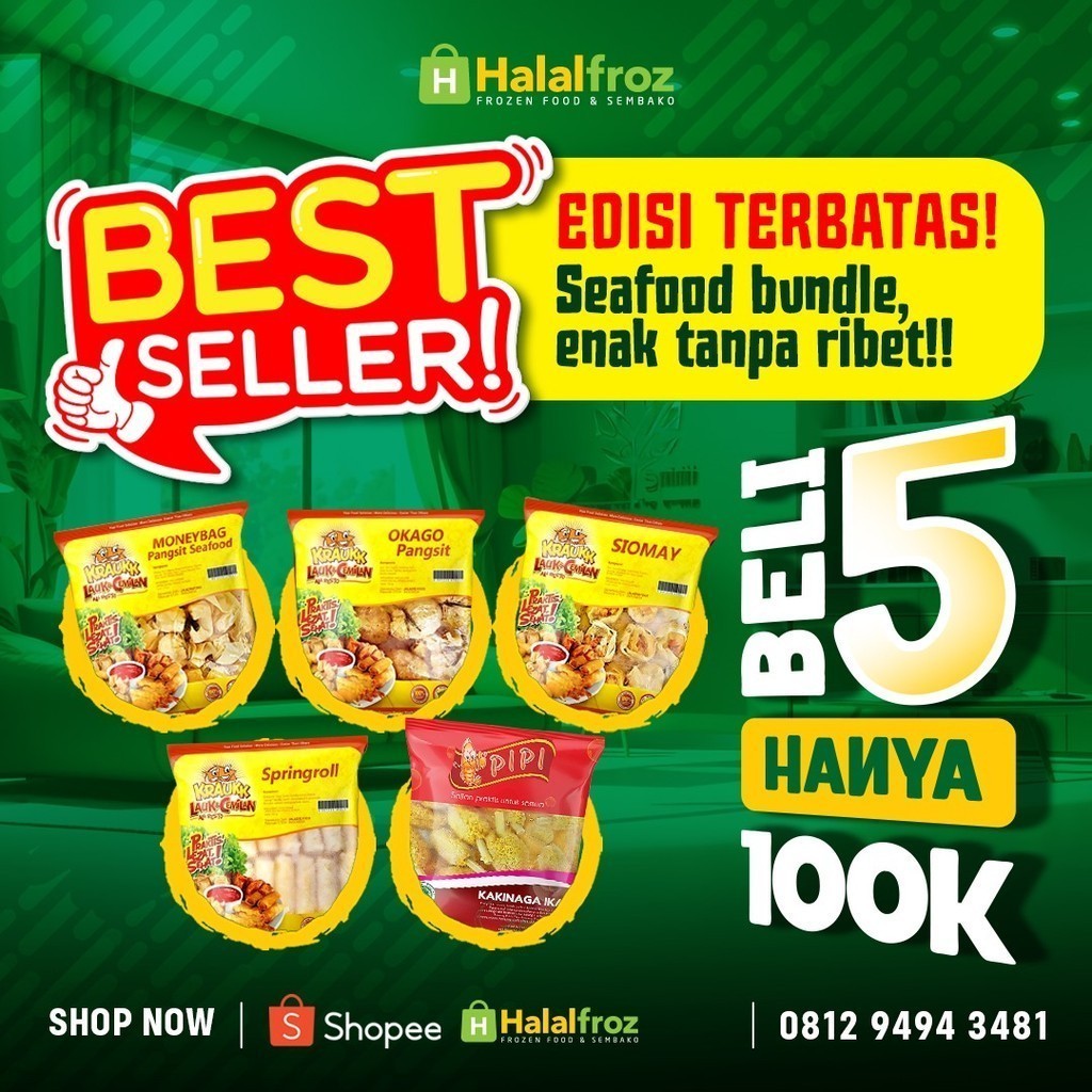 

Paket Edisi Terbatas Only 100 K ( Seafood Bundle )