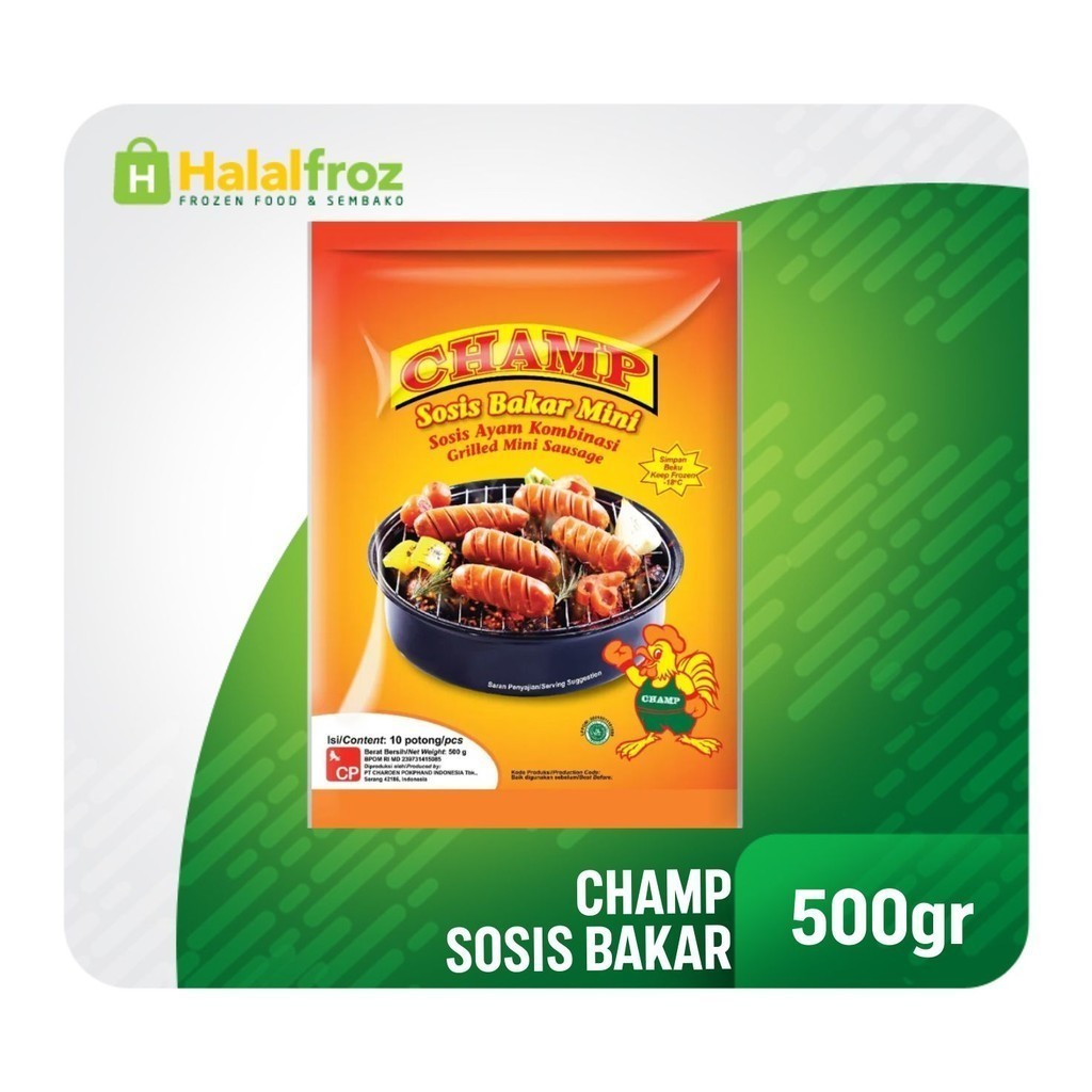 

Champ Sosis Bakar Jumbo 500grGosend Ready, Paling murah, Terlaris