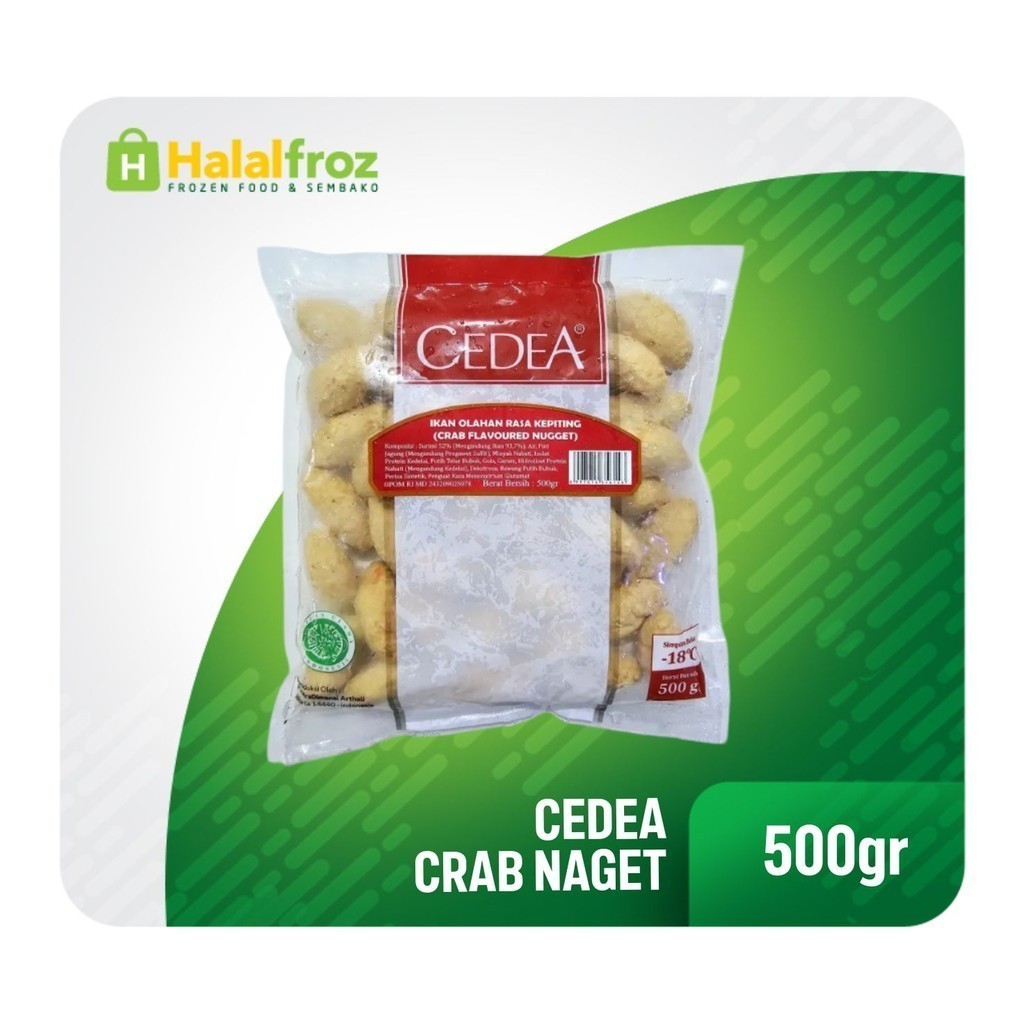 

Cedea Crab Naget 500gr Gosend Ready, Paling murah, Terlaris