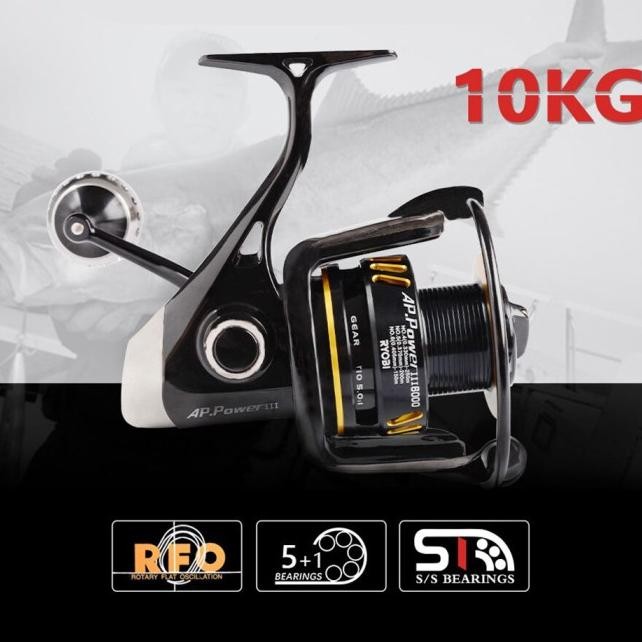 Ryobi Ap Power Iii Fihing Reel Water Full Metal Mancing Laut