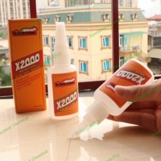 LEM SUPER X2000 - LEM SERBAGUNA - LEM SERBA BISA 50ML ORIGINAL