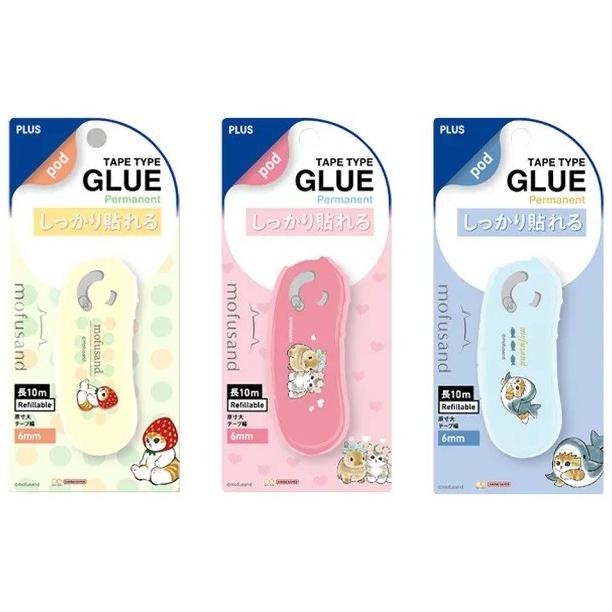 

Plus Norino Mofusand Glue Tape Same-Nyan Cat Neko Double Sided Adhesive 6mm x 10m Limited Edition