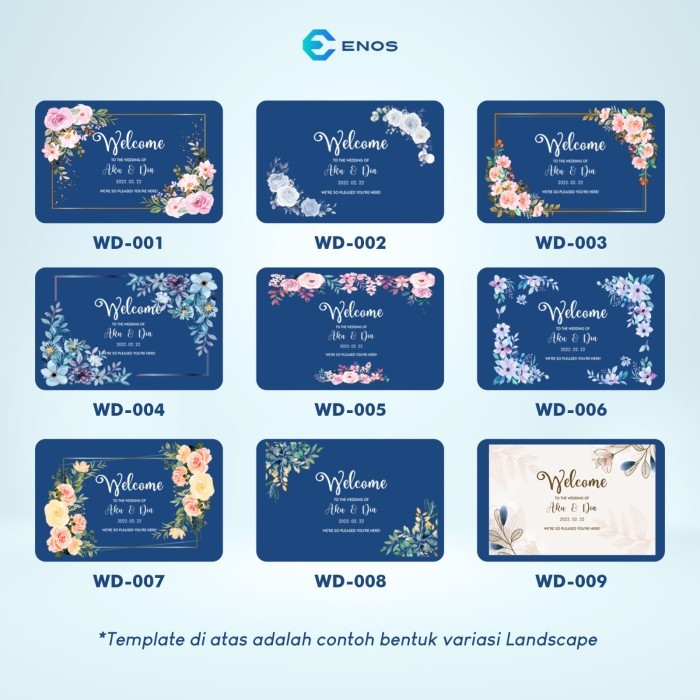 Dekorasi Lamaran Acrylic Welcome Wedding Sign Welcome Board