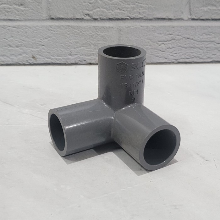 }}}}}}] Tee 3 Way PVC 1/2"