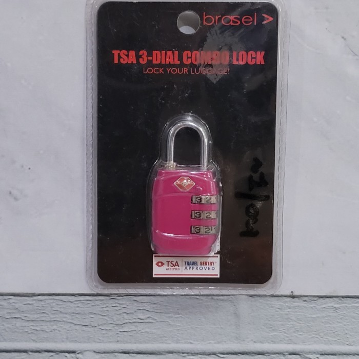 &<&<&<&] GEMBOK KOPER KODE 3 TSA DIAL BRASSEL