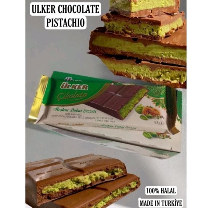 

Coklat Dubai Viral | Coklat Pistachio Ulker | Coklat Dubai Turki Original DS10