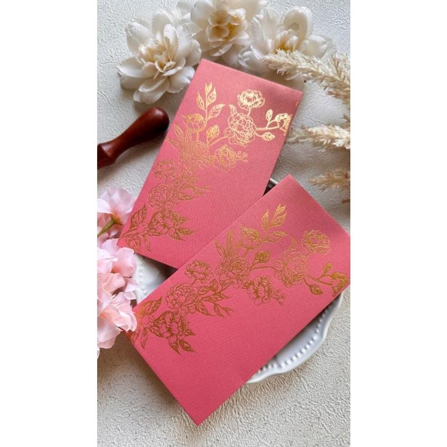 

Angpau Premium Peony Flower Orchid Paper Color Red