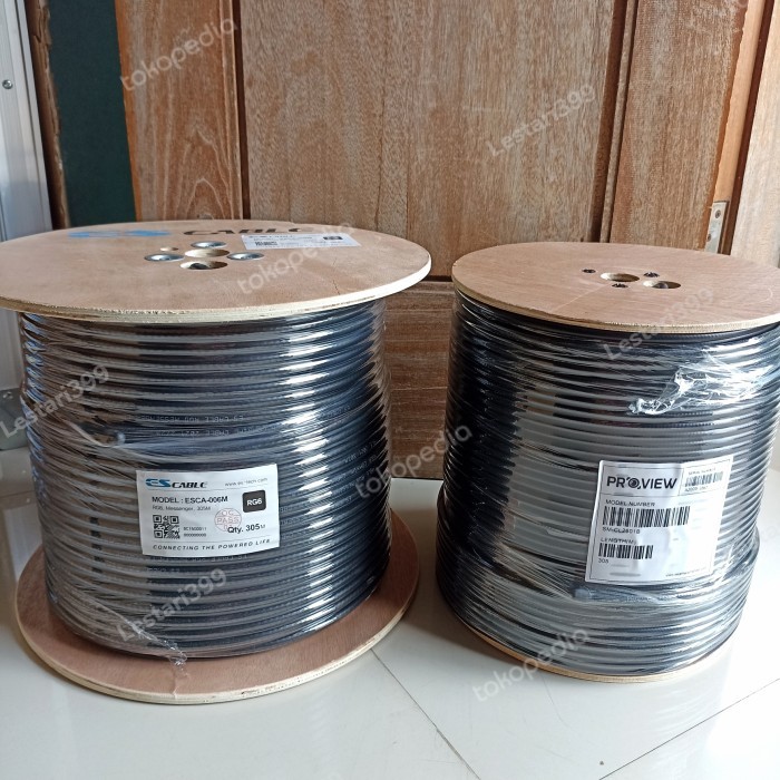KABEL COAXIAL RG6 1 ROLL ANTENA PARABOLA CCTV