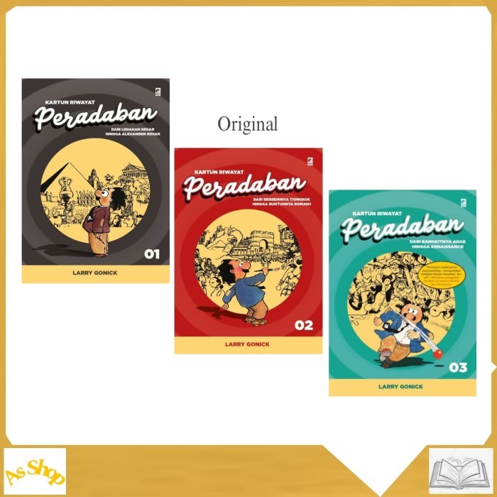 

######### PAKET 3 BUKU KARTUN RIWAYAT PERADABAN JILID I , 2 &3 LARRY GONICK