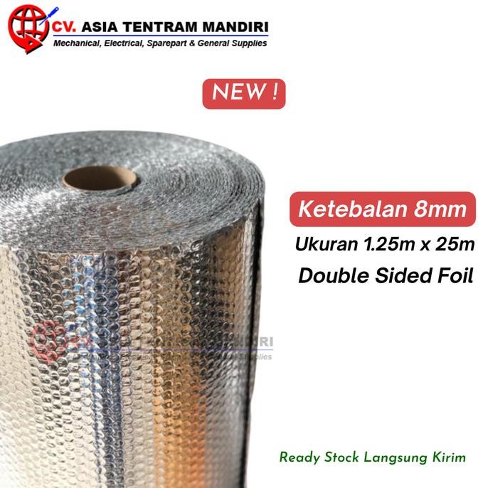 ALUMINIUM ALUMUNIUM BUBBLE FOIL ROLL Tebal 8mm Ready Stock