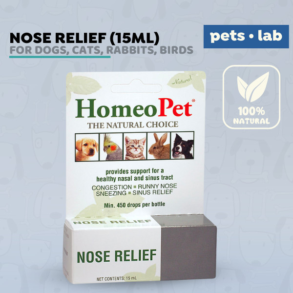 Terbaru HomeoPet Nose Relief Homeopathic Obat Flu Pilek Herbal Anjing Kucing