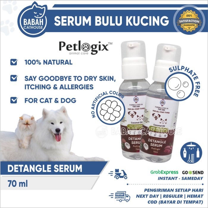 Terbaru DETANGLE Serum Vitamin Bulu Kucing Anjing Penumbuh Pelebat Ampuh