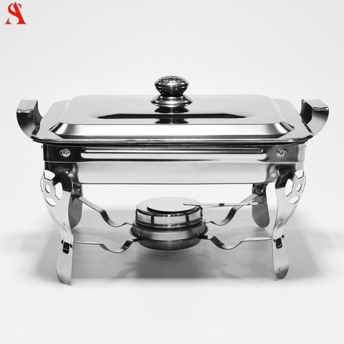 Prasmanan Wadah Saji Stainless Plus Kompor Spiritus