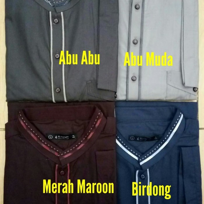 Kurta/ Baju Koko Pakistan Al-Luthfi Lengan Pendek Ldp-1 #Gratisongkir #Sale #Discount