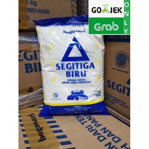 

Tepung Terigu Kemasan Segitiga Biru 1 Kg Ekonomis / Econo GOSEND ONLY