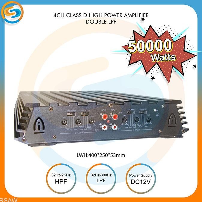 POWER AMPLIFIER 4 CHANNEL CLASS D 50000WATTS RSAW