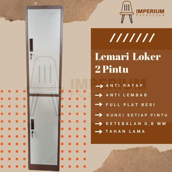 

Lemari Loker / Loker 2 Pintu / Lemari Loker 2 Pintu / Loker Besi