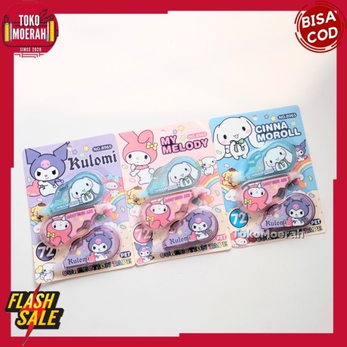 

Correction Tape 3 In 1 Sanrio Tip Ex Kering Sanrio 1 Set 3Pcs Tip X Tape Sanrio Lucu Unik Murah