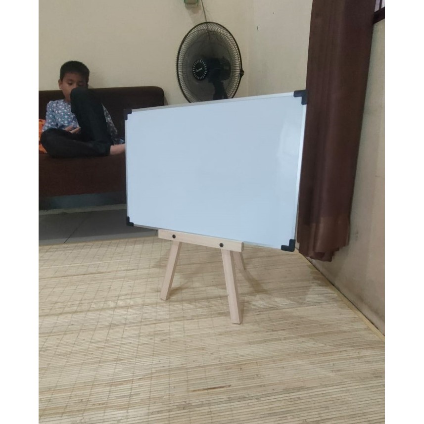 

Whiteboard Standing 60Cm,Papan Tulis White Board Anak,Penyangga Polos