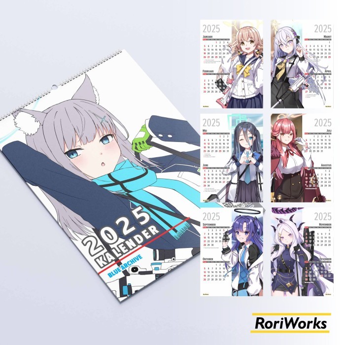 

Kalender Dinding 2025 - Blue Archive