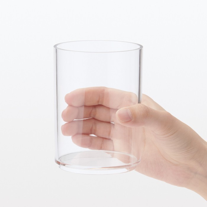 

Muji Acrylic Cylindrical Case - Organizer For Make Up Tools / Pen / Pencil / Stationary Stand -