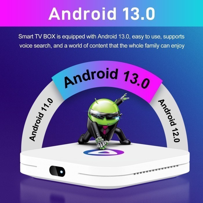 H96Max M1 Android 13 Ram 4Gb/64Gb Android Tv Box Rk3528 Bluetooth Wifi