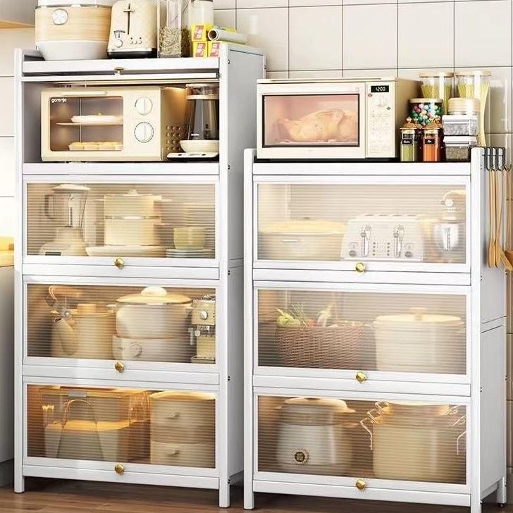 Lemari Dapur Lemari Piring Rak Dapur Serbaguna Rak Piring Tertutup Rak Susun Serbaguna