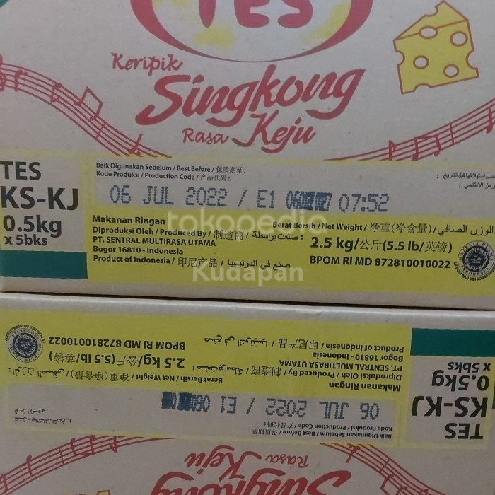 

KERIPIK SINGKONG KEJU TES CHUBA 5 PAK @500G