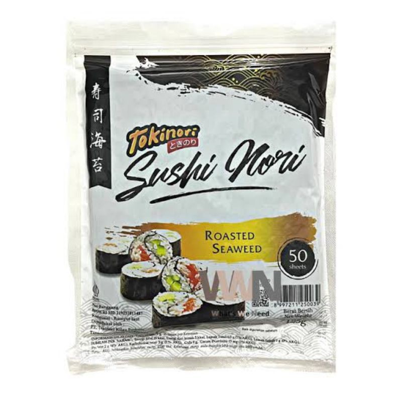 

SUSHI NORI 50 LEMBAR DRIED SEAWEED RUMPUT LAUT PANGGANG 21 X 19 SUSHI NORI PREMIUM MURAH - TOKINORI