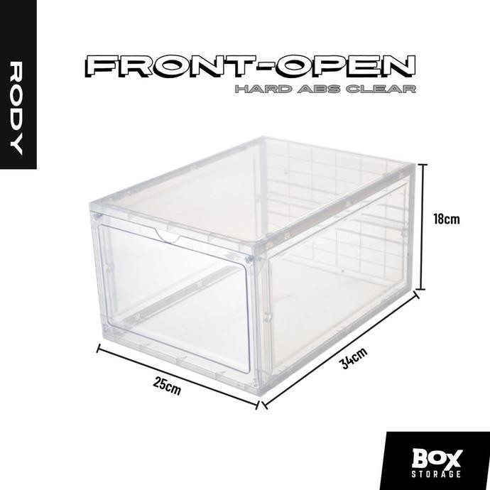 RodySneakers Box Front Drop Transparent Hard Abs Case