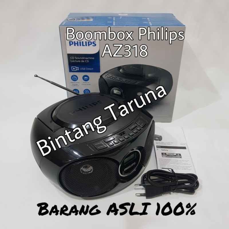 Compo Philips AZ318 Boombox Philips AZ318 Personal Audio System Philips AZ318