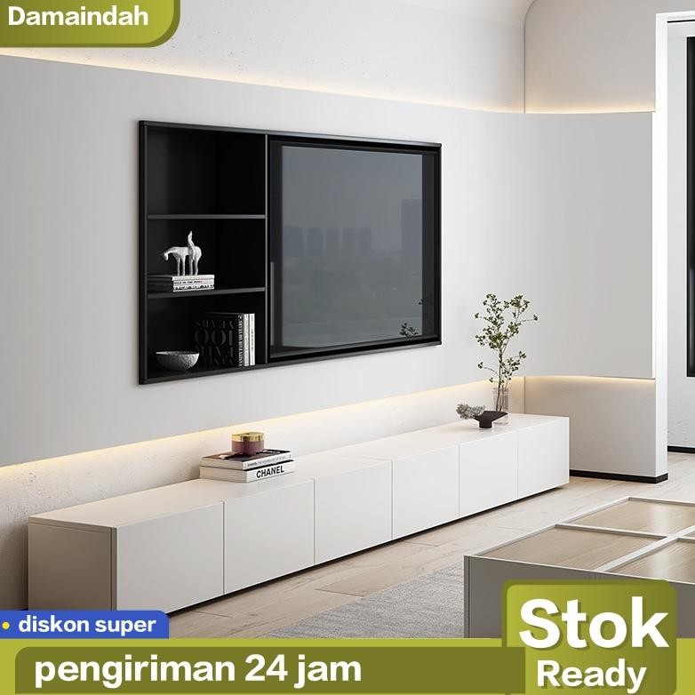 Meja TV 240CM / Meja TV Gantung / IKEA BEST Identik / Kabinet TV / Meja TV Minimalis / Meja TV Minim