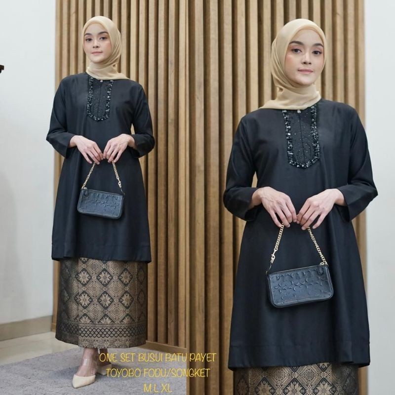 SET TUNIK BATU PAYET KAMARI/TUNIK BUSUI BATU PAYET/TUNIK PESTA BATU PAYET/TUNIK KERJA BATU PAYET