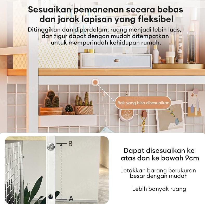 Rak Desktop Storage Rak Meja Stationery Rak Buku Desktop Rak Polaroid Rak Organizer Desktop Desk Org