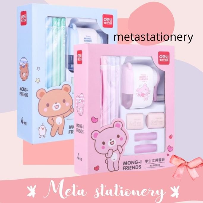 

Paket Alat Tulis / Stationery Set 4 in 1 Deli 68896