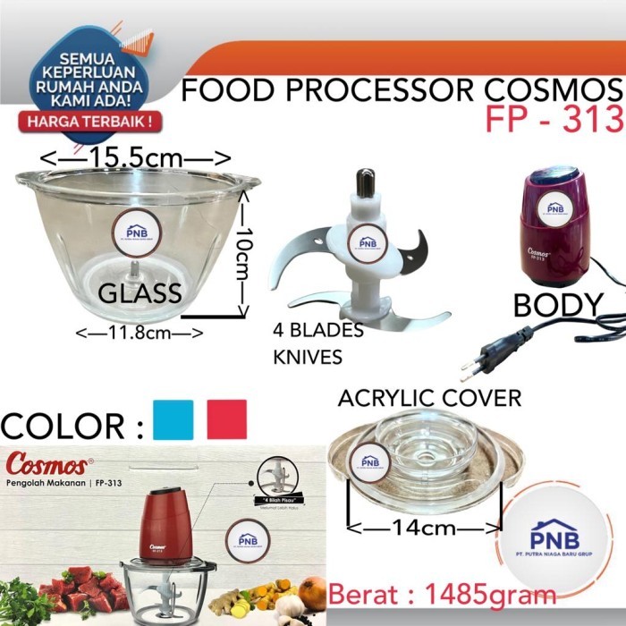 Cosmos Food Processor Fp 313 / Chopper Fp313