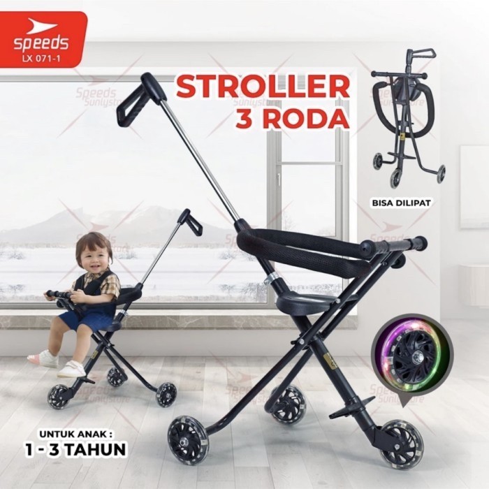 Stroller Sepeda Trike Anak Bayi Kereta Dorong Baby Roda 3