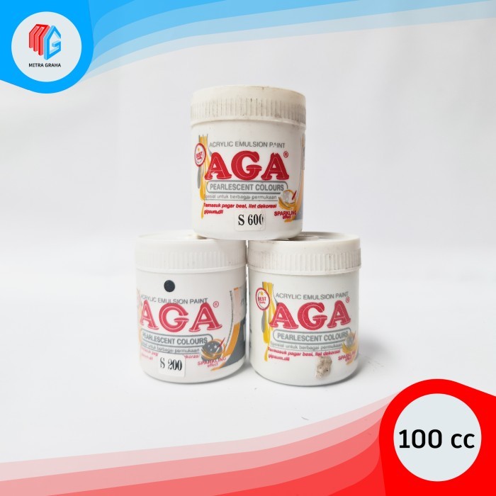

SALE Aga cat acrylic / akrilik pearlescent colours 100 cc gabus / dekorasi