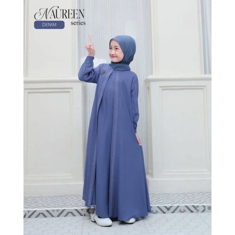 Gamid Terusan Perempuan 9 10 Tahun 5 6 Bajju Kurung Usia 11 Taun Melayu Games Syari Idul Fitri Gamis