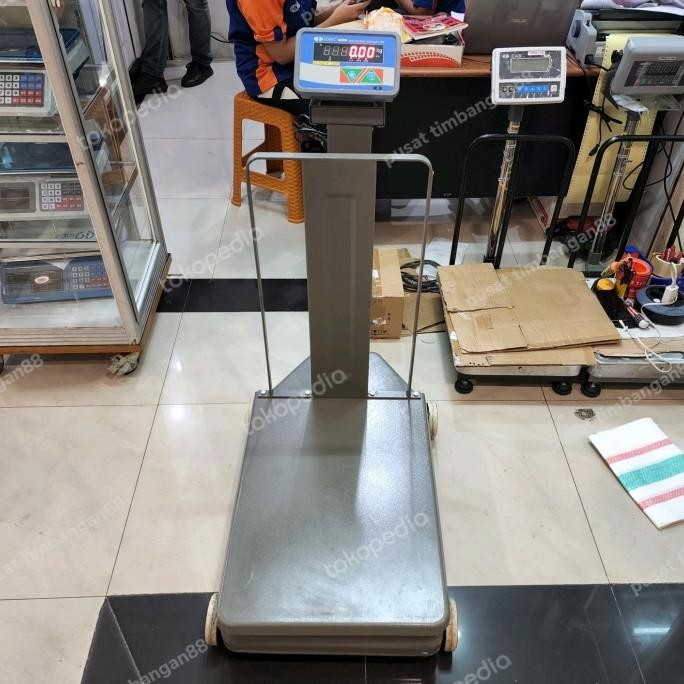 Asli timbangan duduk digital hybrid 500kg / timbangan beras digital 500 kg